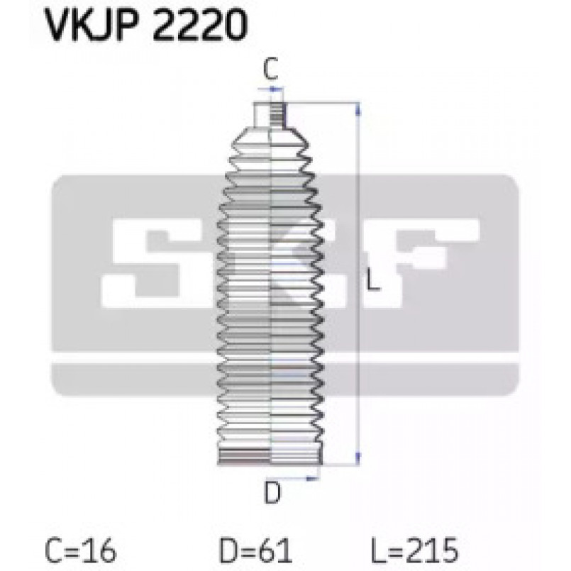 VKJP 2220 SKF - Пильовик привідного валу